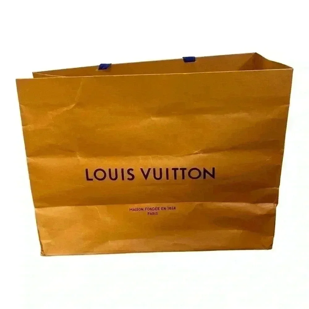 Louis Vuitton large paper shopping gift bag LV